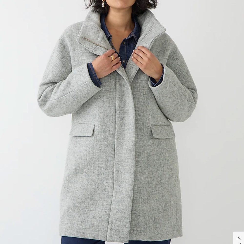 J.Crew Cocoon Coat in Gray